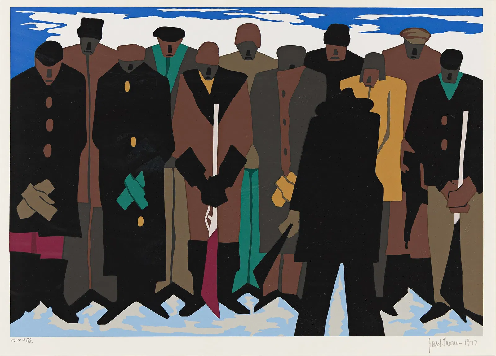 Jacob Lawrence (1917-2000), John Brown remained a full winter in Canada, drilling Negroes for his co