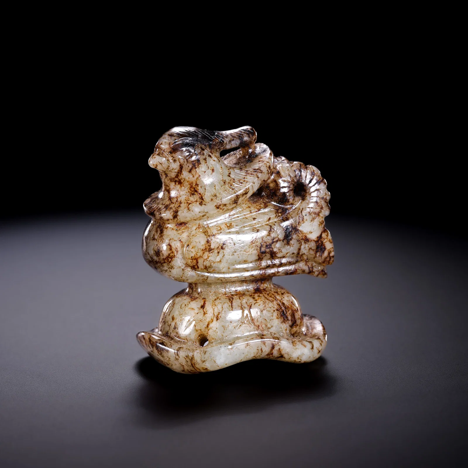 Jade hat ornament with phoenix from the Liao Dynasty in China