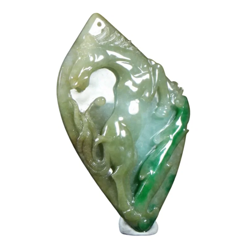 Jadeite Dragon Horse Spirit Pendant