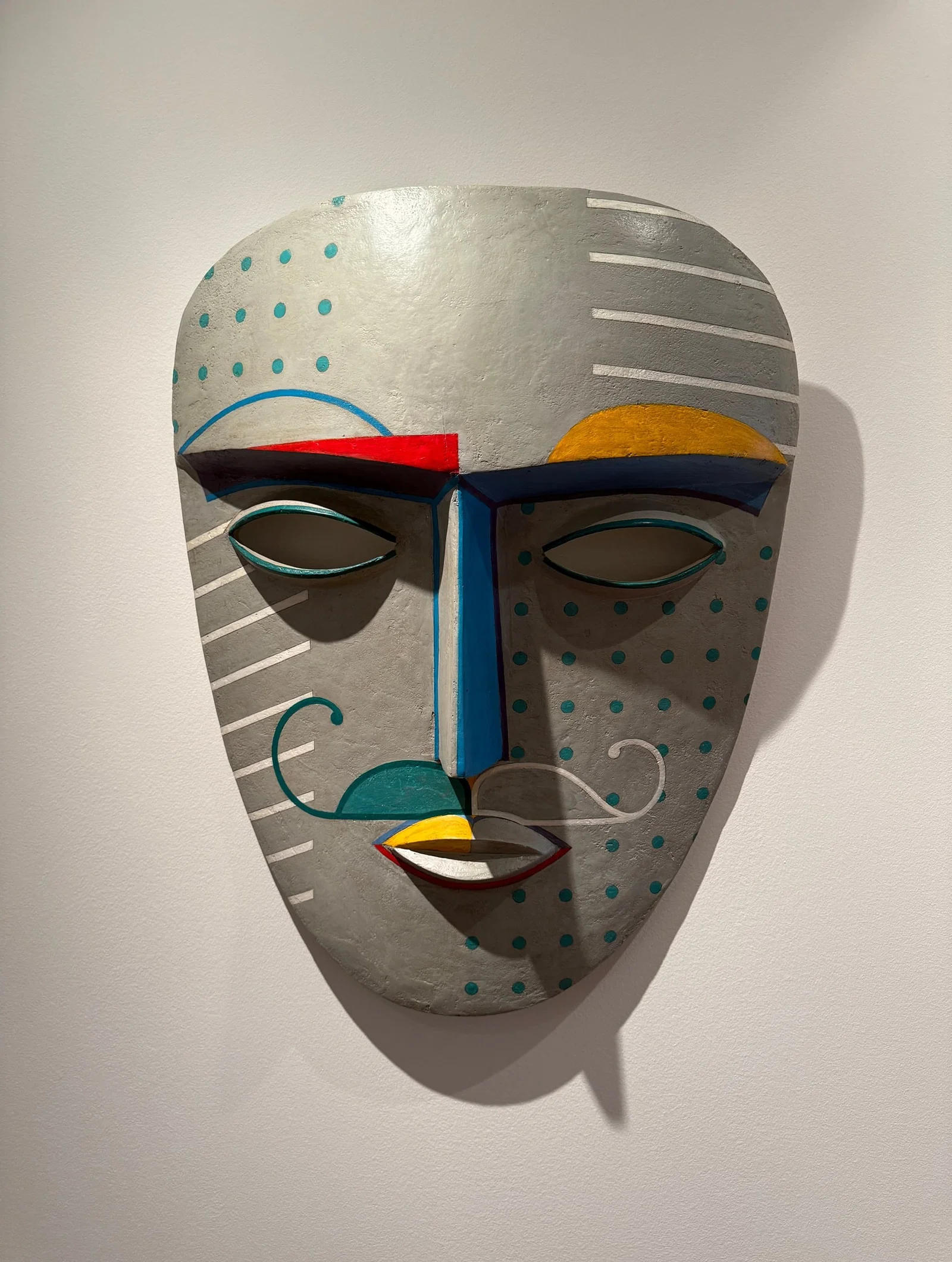 JAGDISH CHINTALA (Indian, B. 1956) Large Papier Mache Mask Wall Sculpture