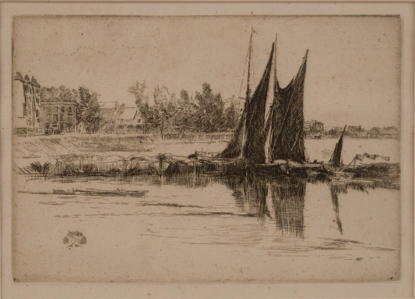 James Abbott McNeill Whistler, 1834-1903, Hurlingham, Etching