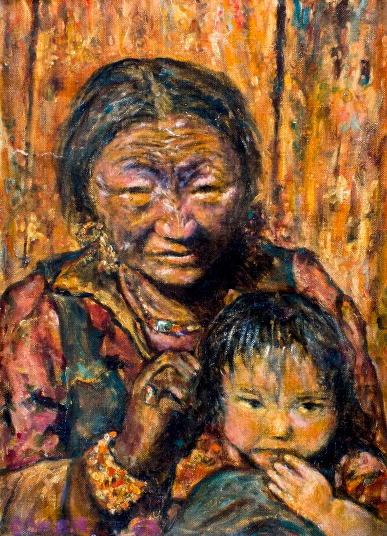 James Coker (US,mid 20C) oil painting