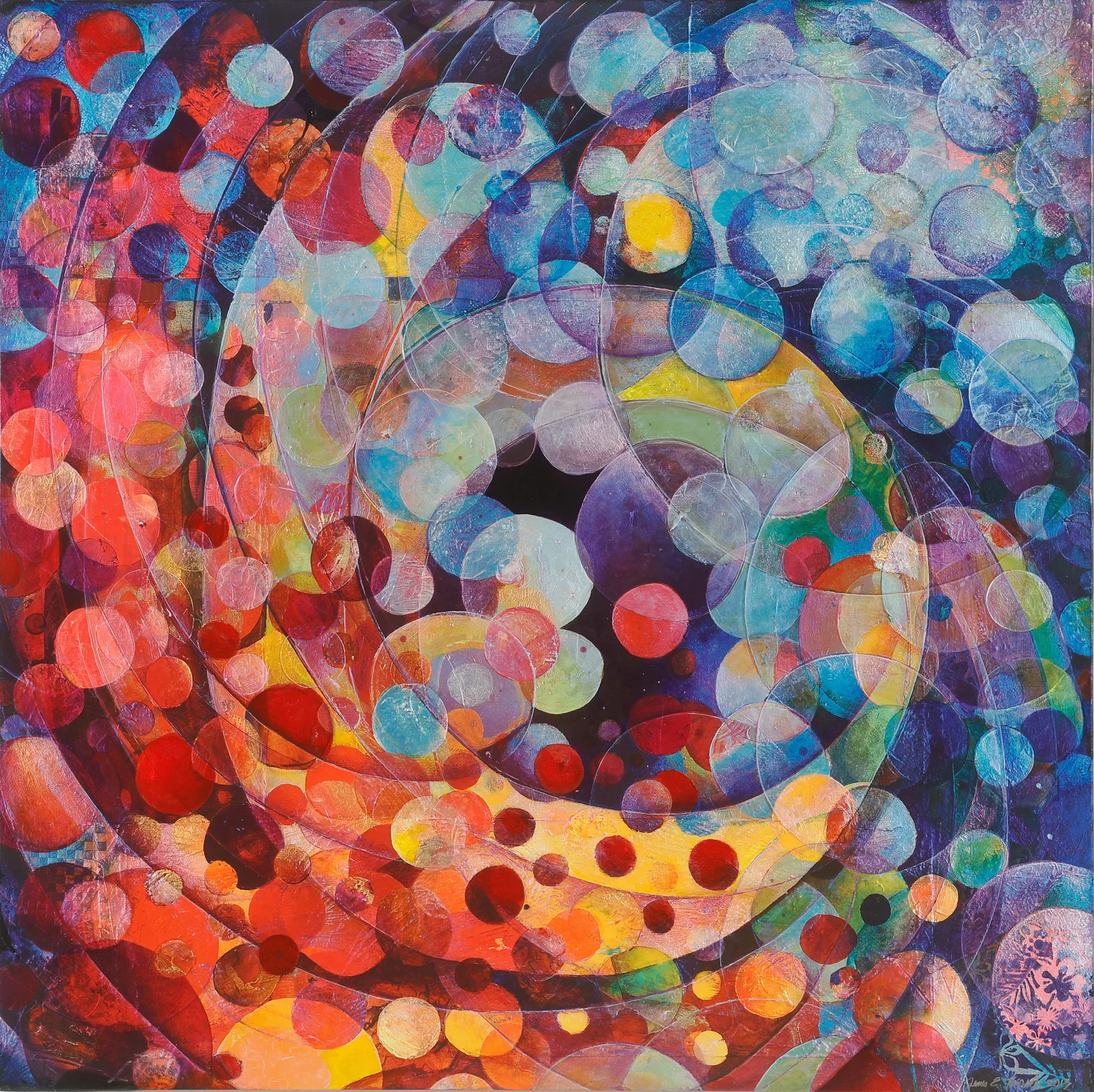 James Dupree (American, b. 1950) Abstract Painting, 2013, 36" x 36"