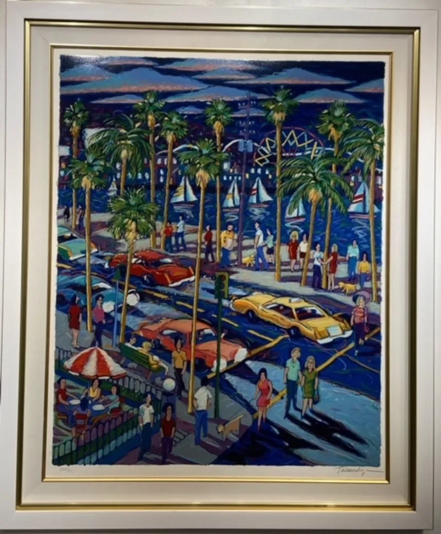James Talmadge "Saturday Night" Signed Serigraph LE