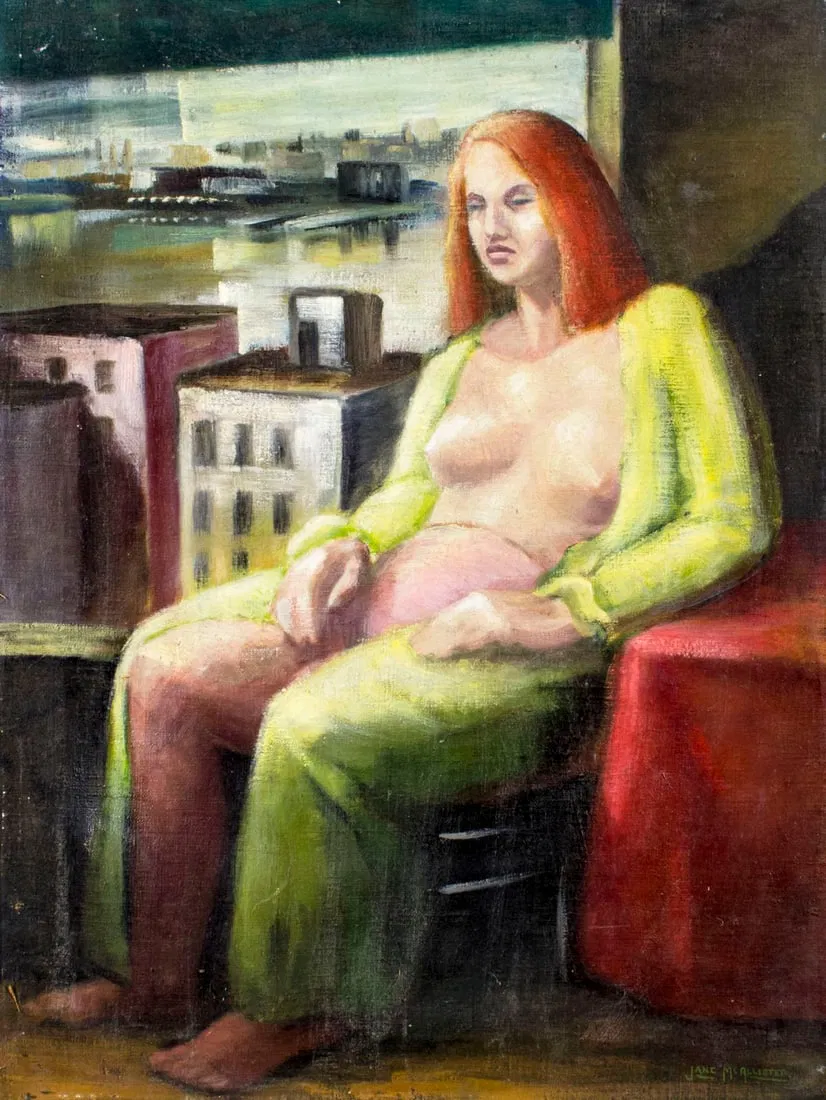 Jane McAllister Dart (MI,OH,1913-2008) oil painting