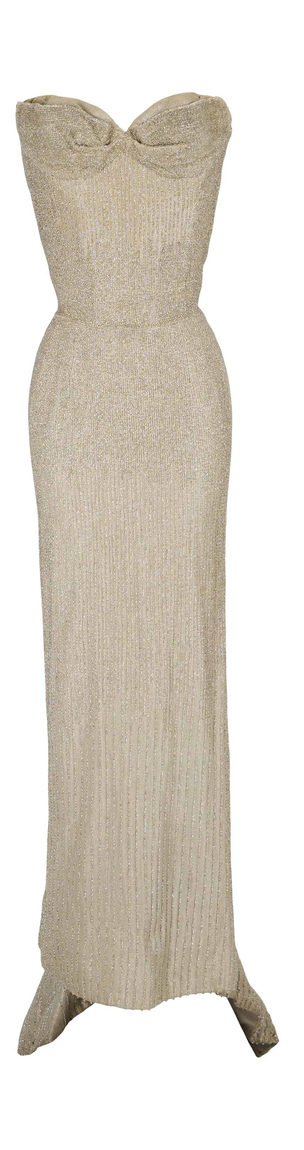 Jane Morgan | Silver-Tone Evening Gown