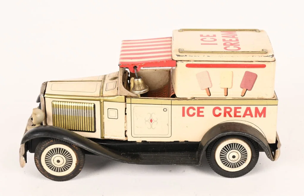 JAPAN TIN FRICTION ICE CREAM TRUCK