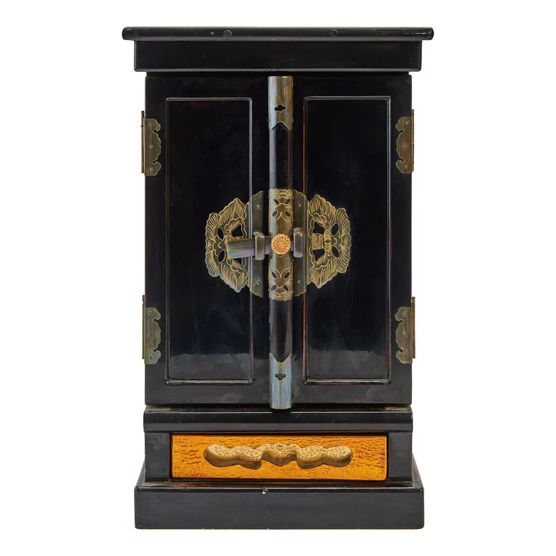 Japanese Butsudan Shrine with Buddha and Ritual Implements