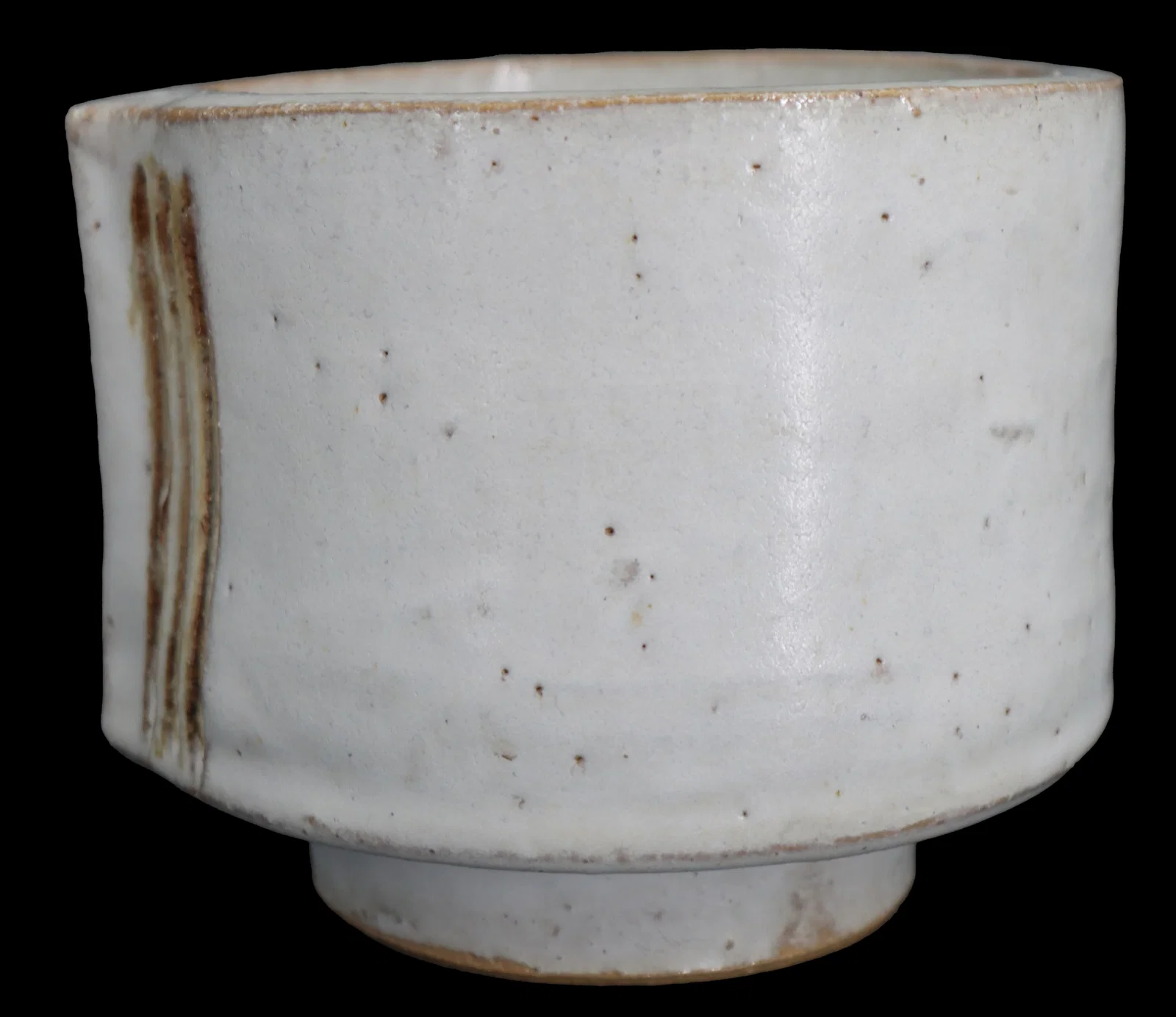 Japanese Midcentury Stoneware Chawan Tea Bowl