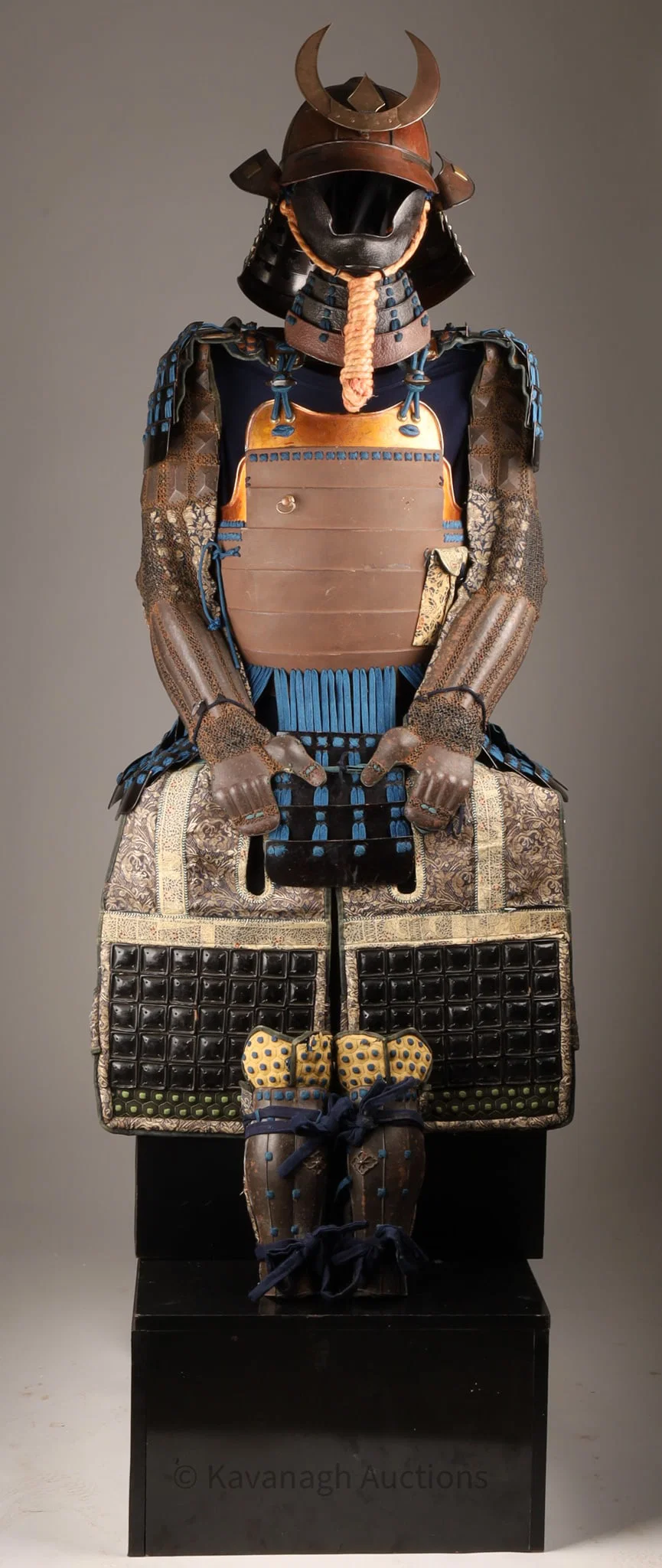 Japanese Samurai Armor (Yoroi), Mid Edo Period, Ken-suji Kabuto, Complete Suit, 19th Century
