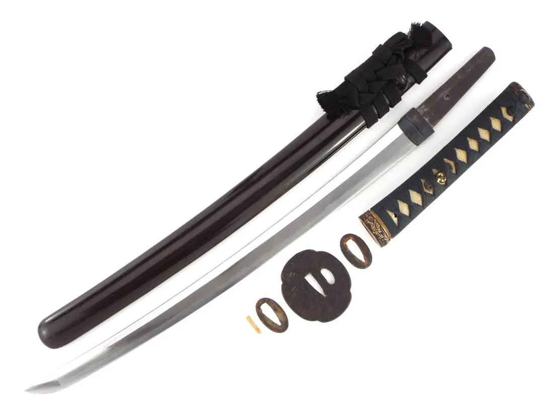 Japanese Samurai Signed Late Koto Wakizashi