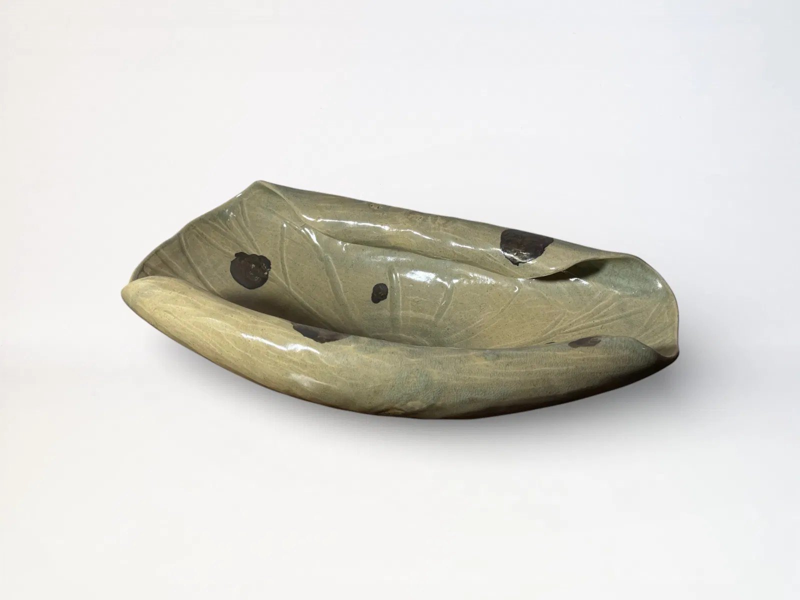 Japanese Studio Pottery Lotus Bowl
