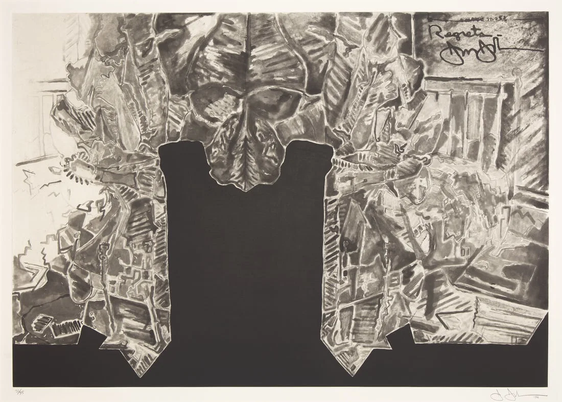 Jasper Johns (American, b. 1930) Regrets, 2014