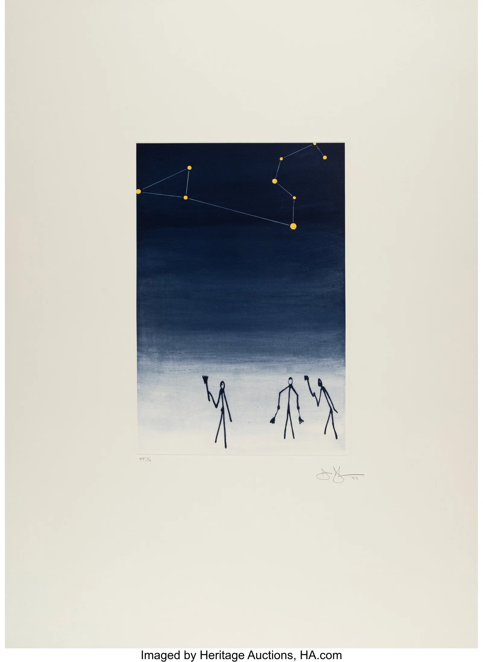 Jasper Johns (b. 1930) Leo, from The Leo Castell