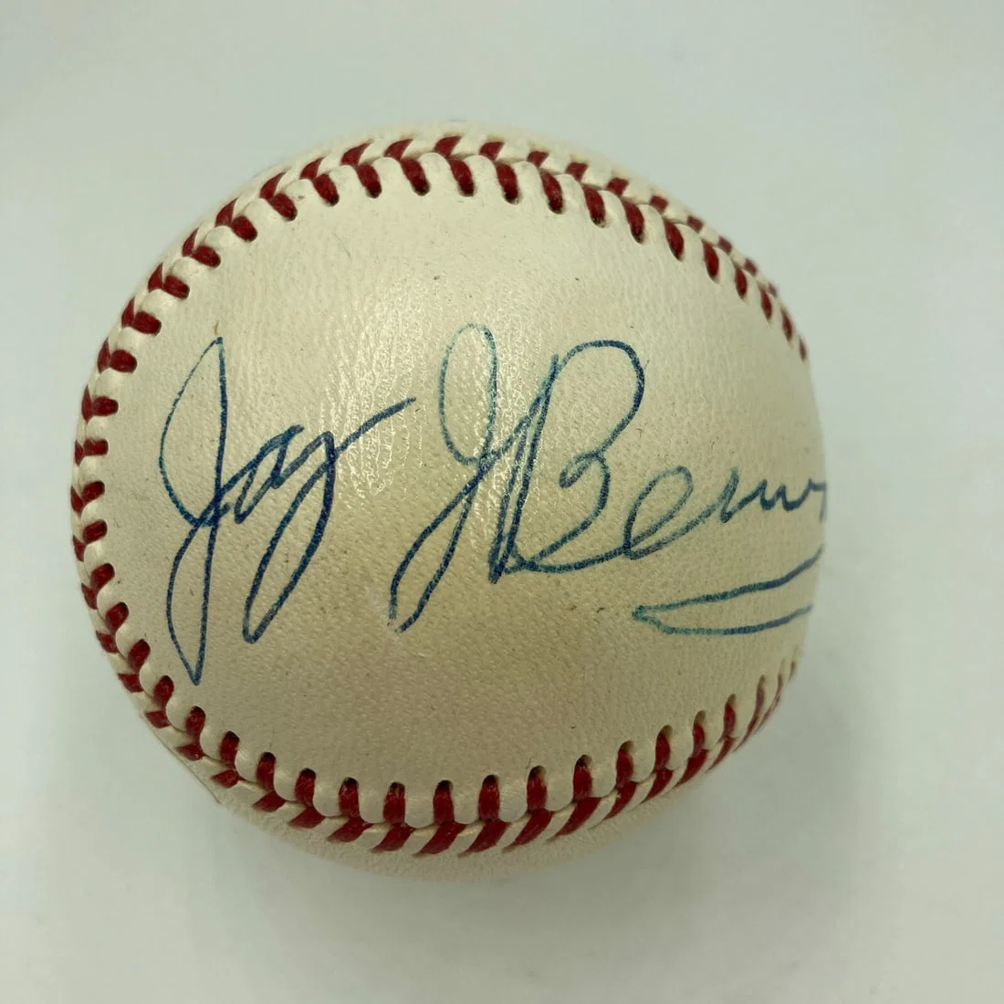 Jay Berwanger Signed 1950s Heisman Trophy Baseball JSA Certified