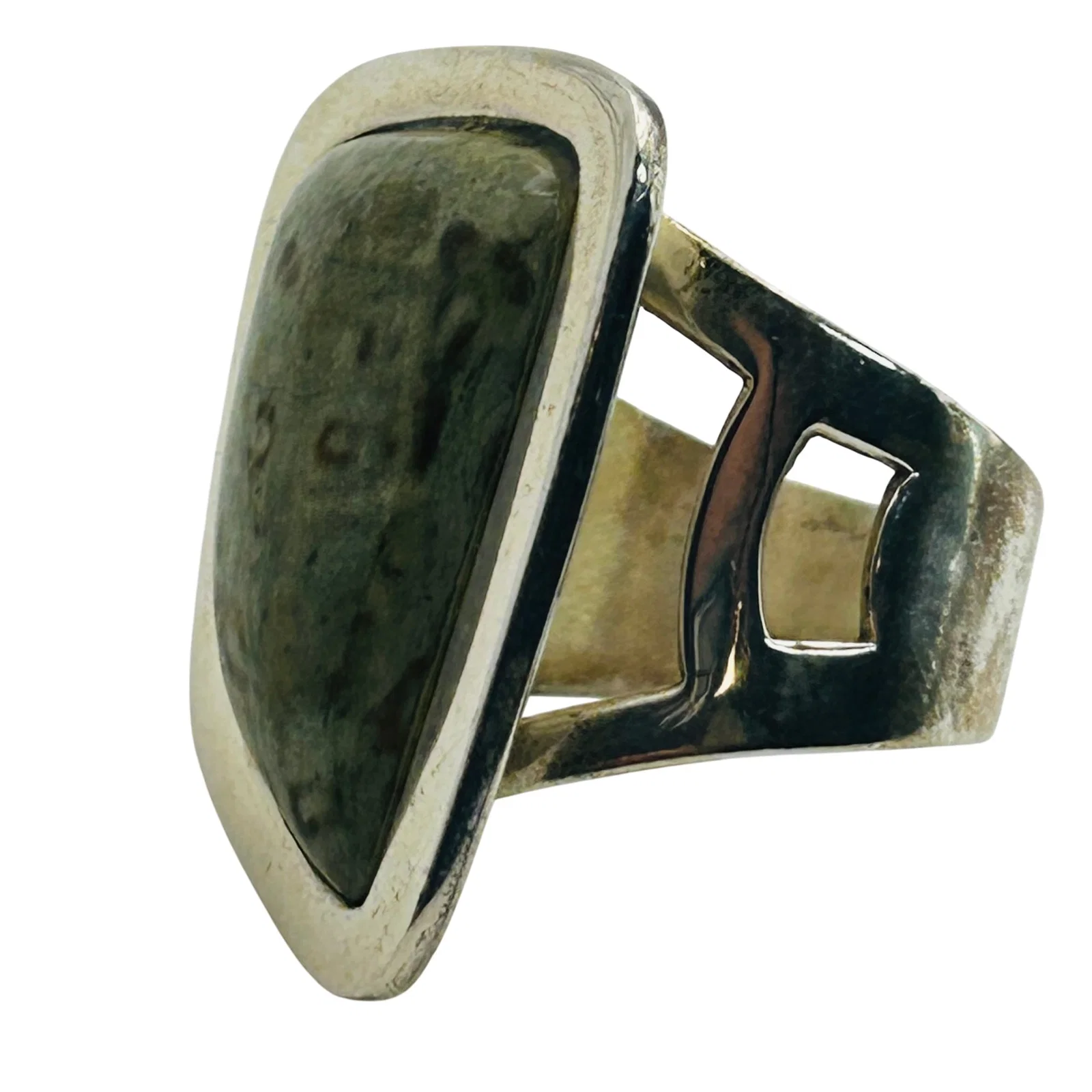 Jay King Desert Rose Sterling Jasper Ring Size 7