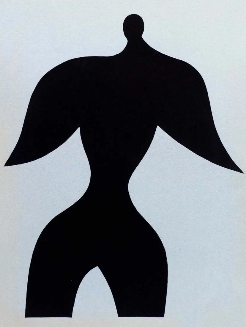 Jean Arp Pochoir Homme XXe Siecle 1957