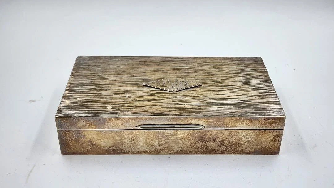 Jean Despres Art Deco Sterling Silver Box H: 1.2" W: 6" D: 3.5" Signed - France