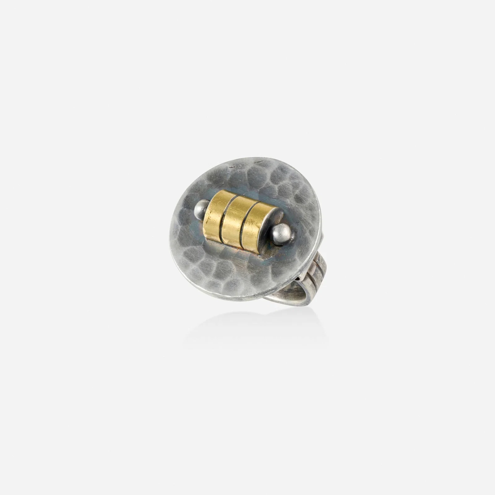 Jean Despres, Silver and gold ring