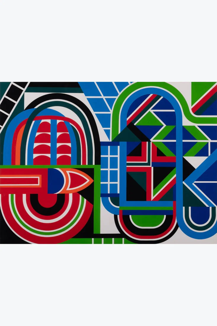 Jean Dewasne (1921-1999) Composition, circa 1970 Gouache on cardboard Signed on the reverse 46