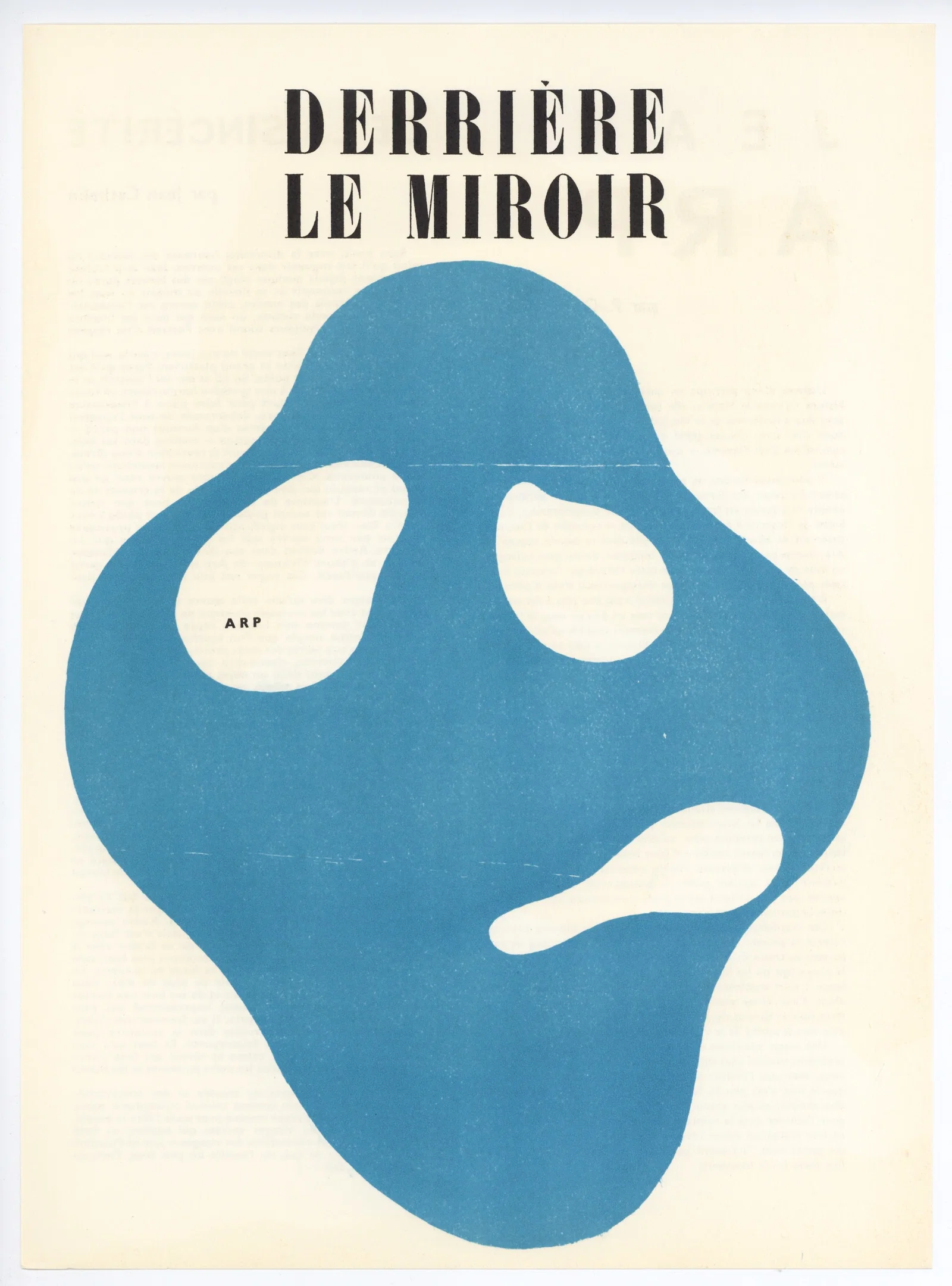Jean Hans Arp original woodcut, 1950
