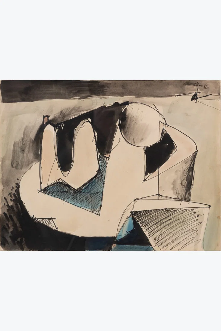Jean Helion (1904-1987) Untitled, 1938 Watercolor and Indian ink on paper Signed and dated upper