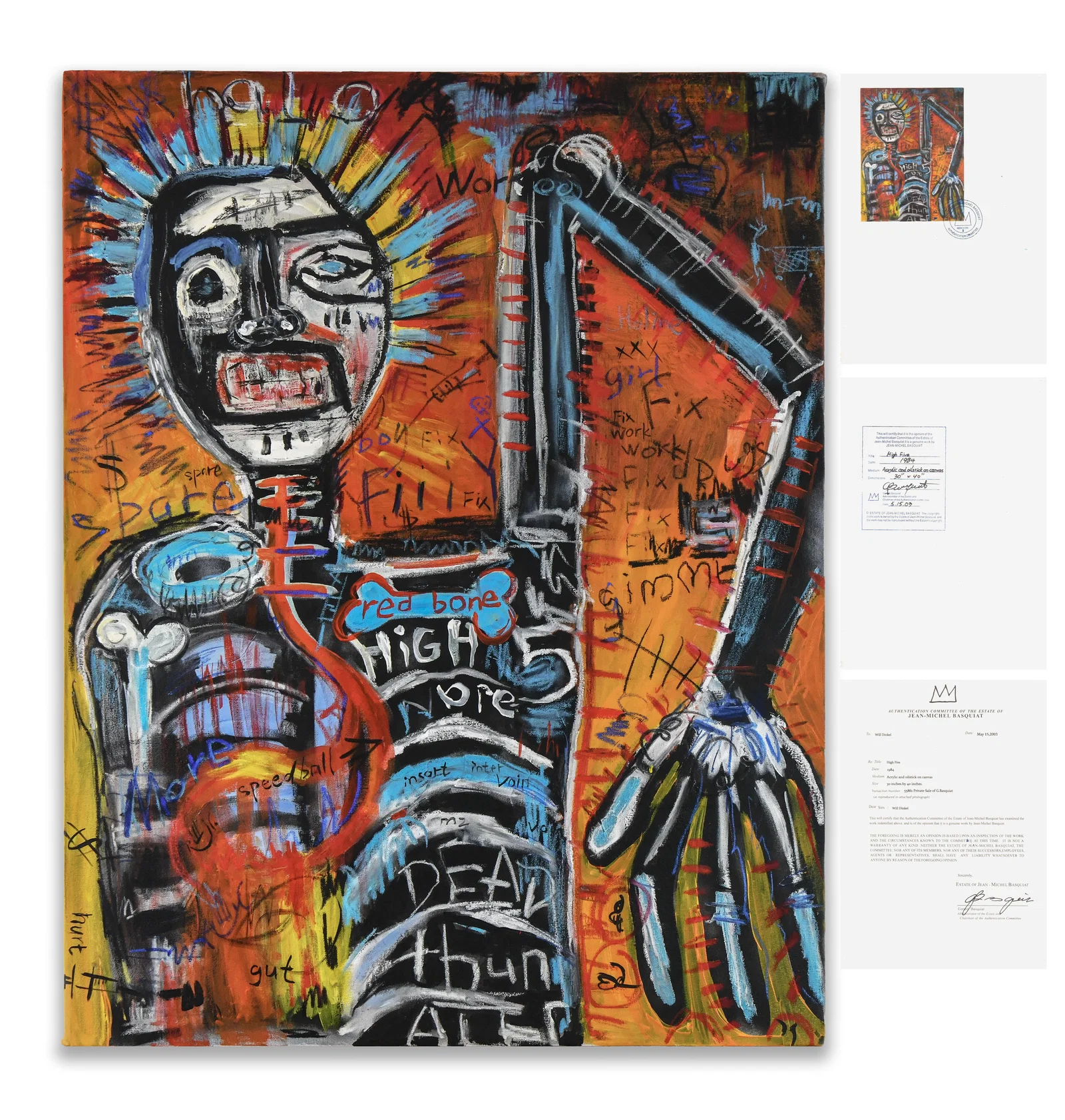 JEAN-MICHEL BASQUIAT (1960–1988), UNTITLED, 1984, ACRYLIC AND OILSTICK ON CANVAS