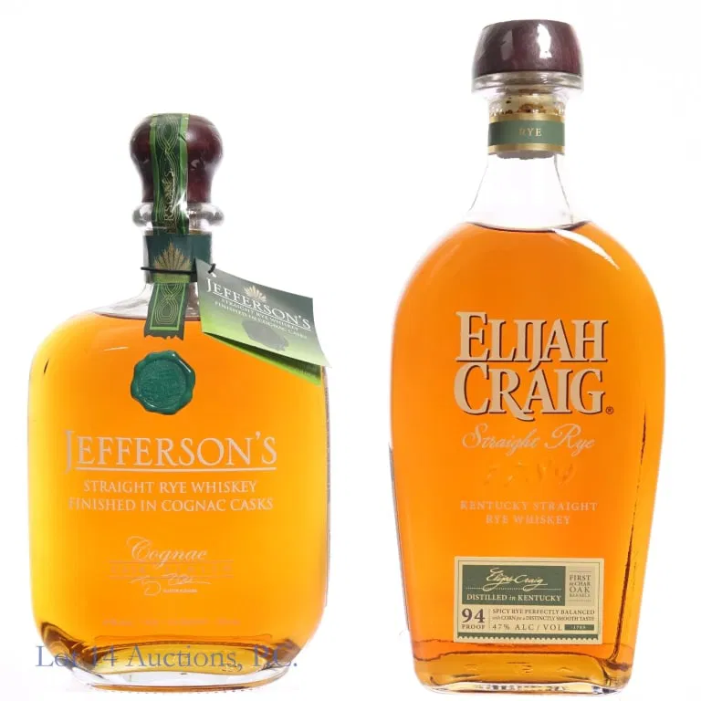 Jefferson's Cognac Cask Finish & Elijah Craig Rye