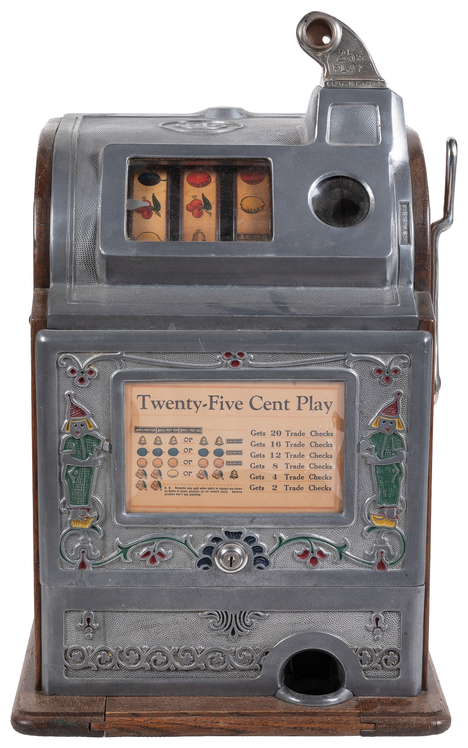 Jennings Dutch Boy 25 Cent Slot Machine. Chicago: O.D. Jennings & Company, ca. 1930s.