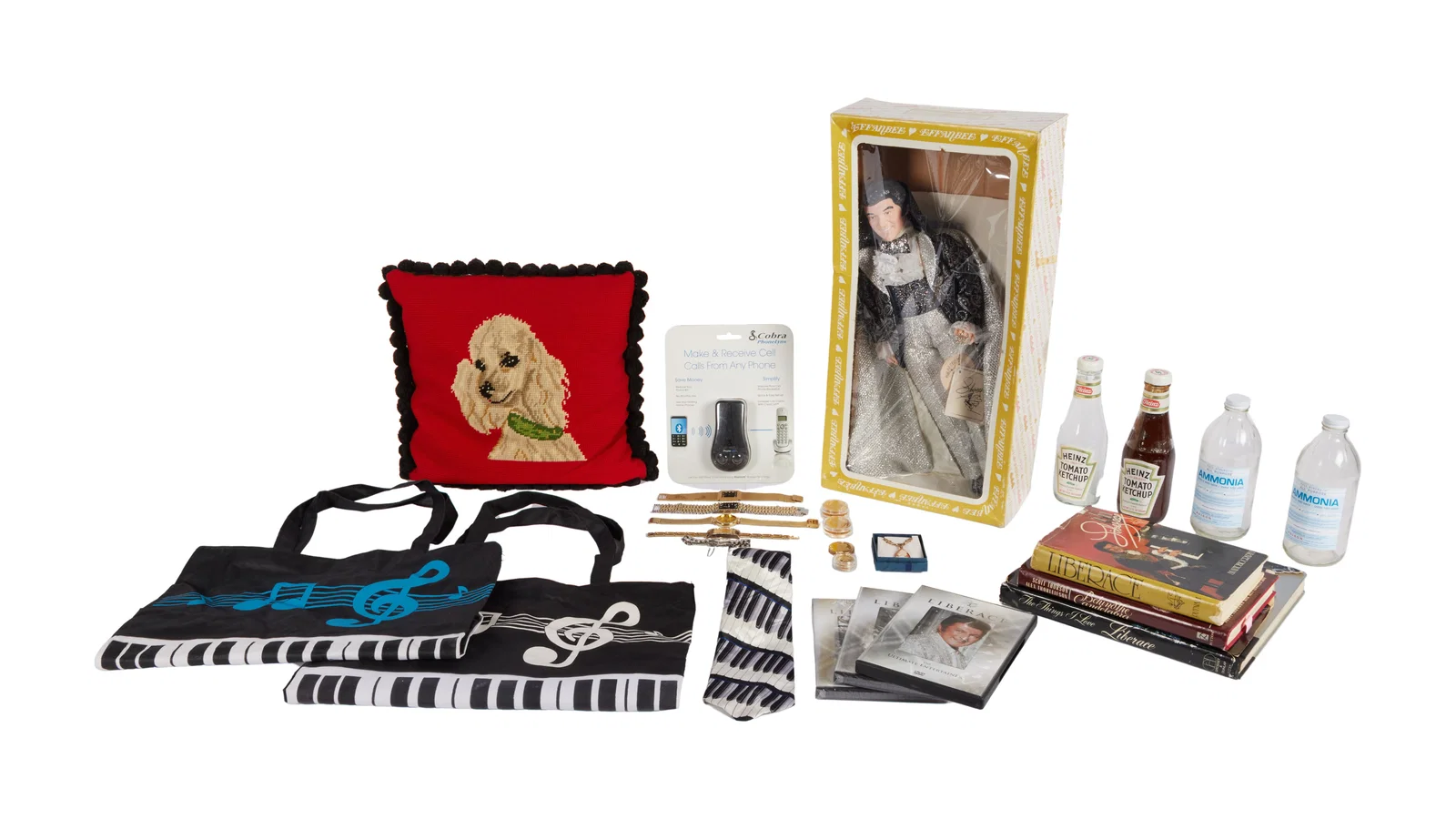 Jerry Weintraub | "Behind the Candelabra" Prop Group with Liberace Signed Book