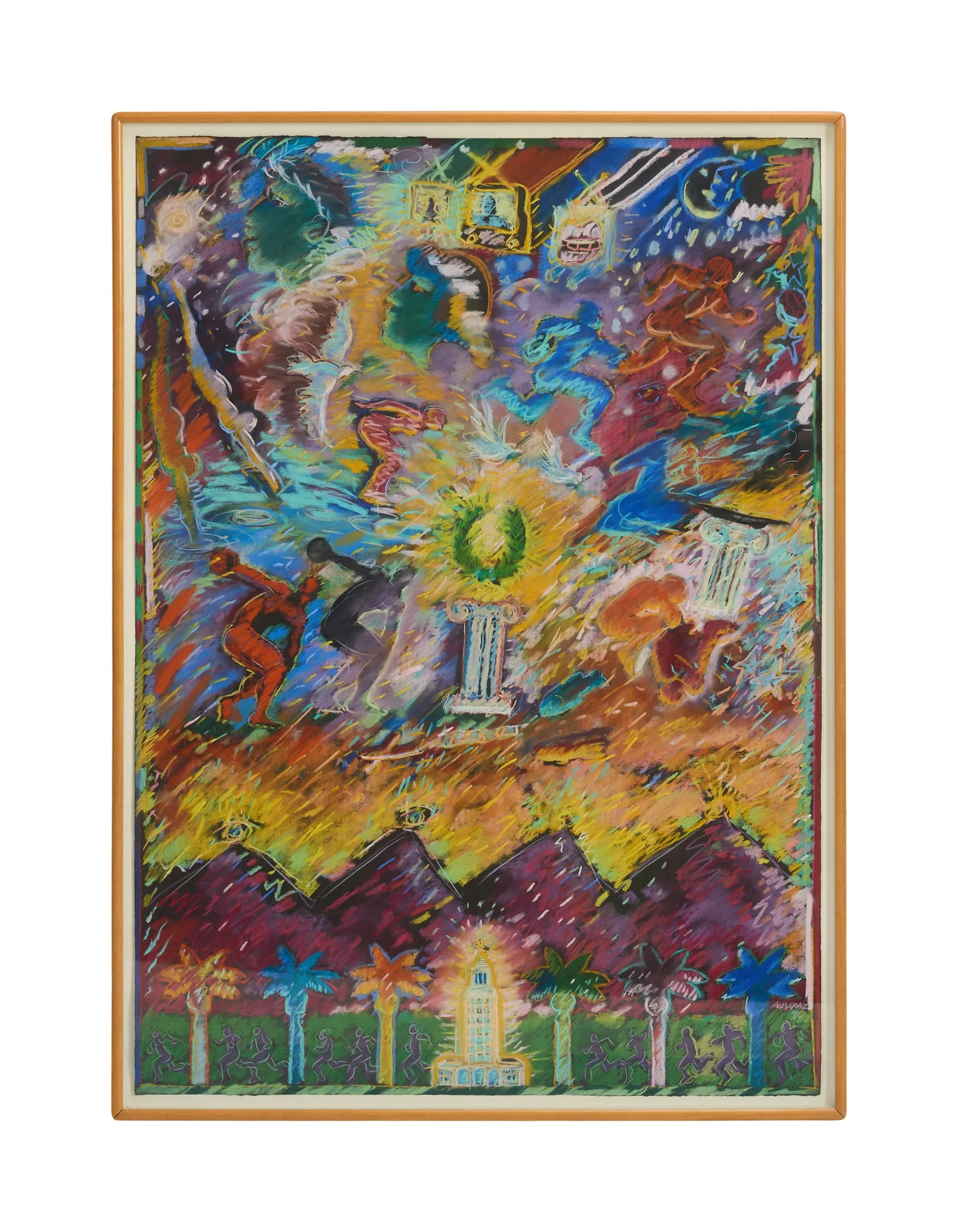 Jerry Weintraub | Carlos Almaraz 1984 Summer Olympic Games Pastel