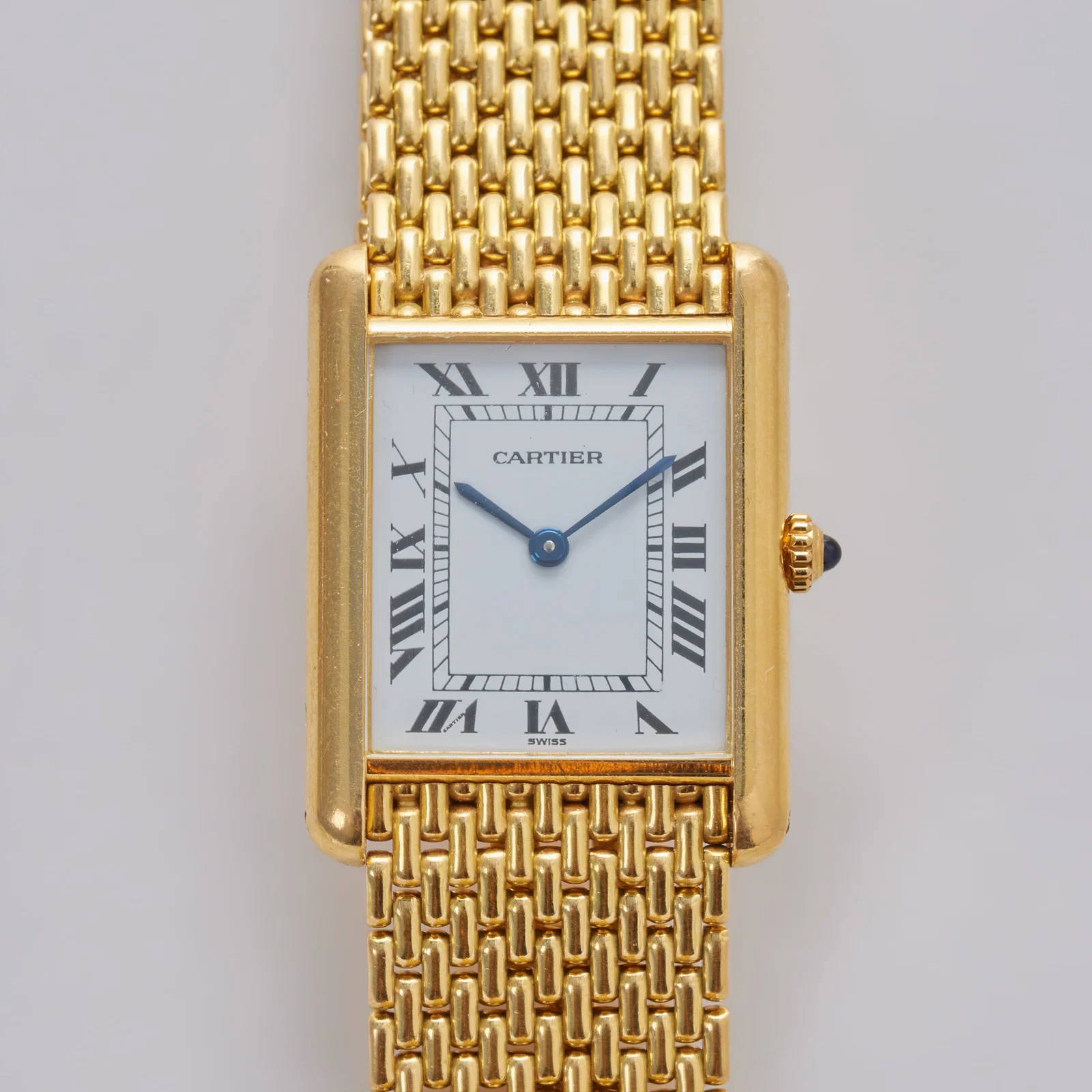 Jerry Weintraub | Cartier 18K Yellow Gold Quartz "Tank Louis" Wristwatch