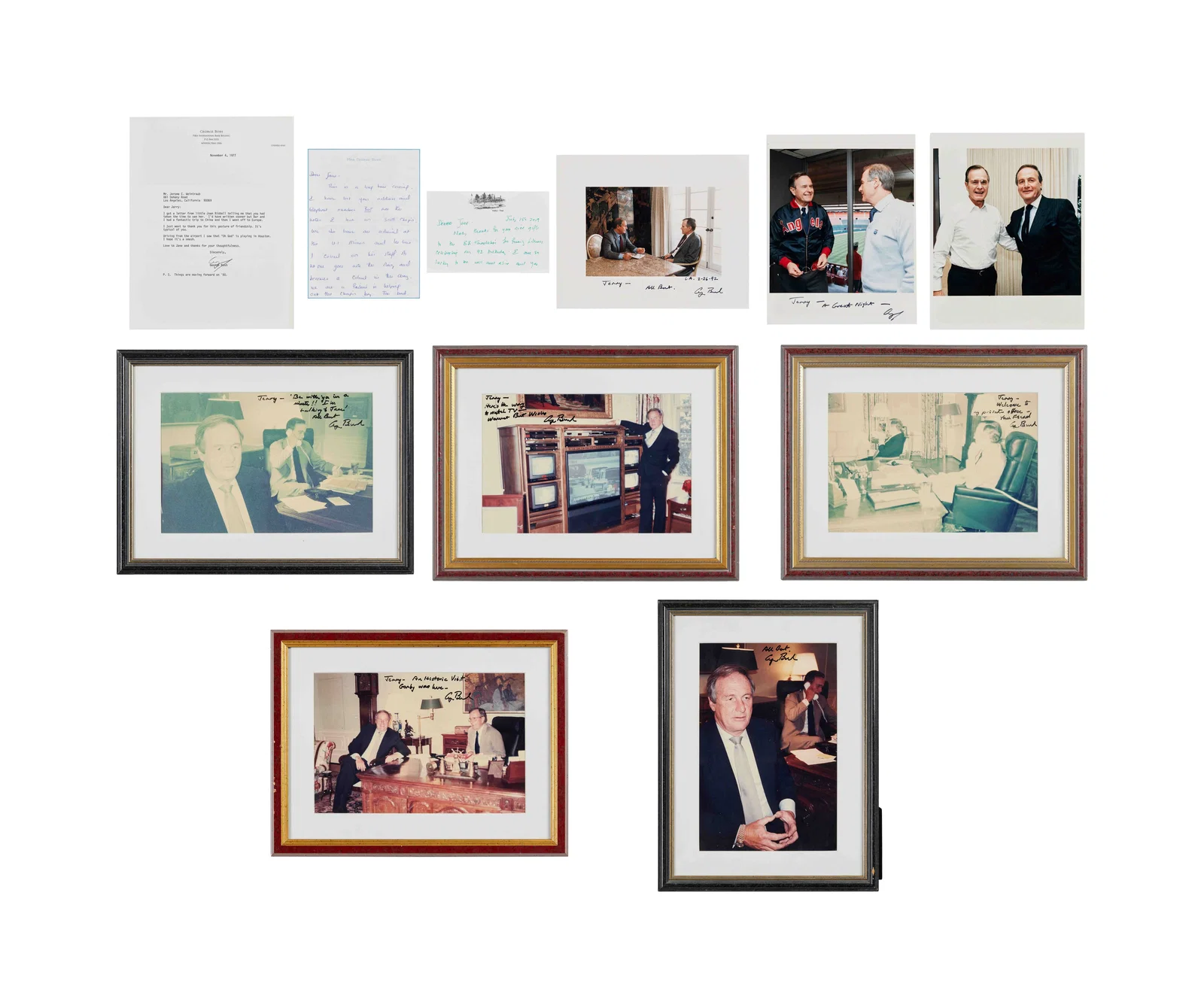 Jerry Weintraub | George H.W. Bush Signed Letter and Photos