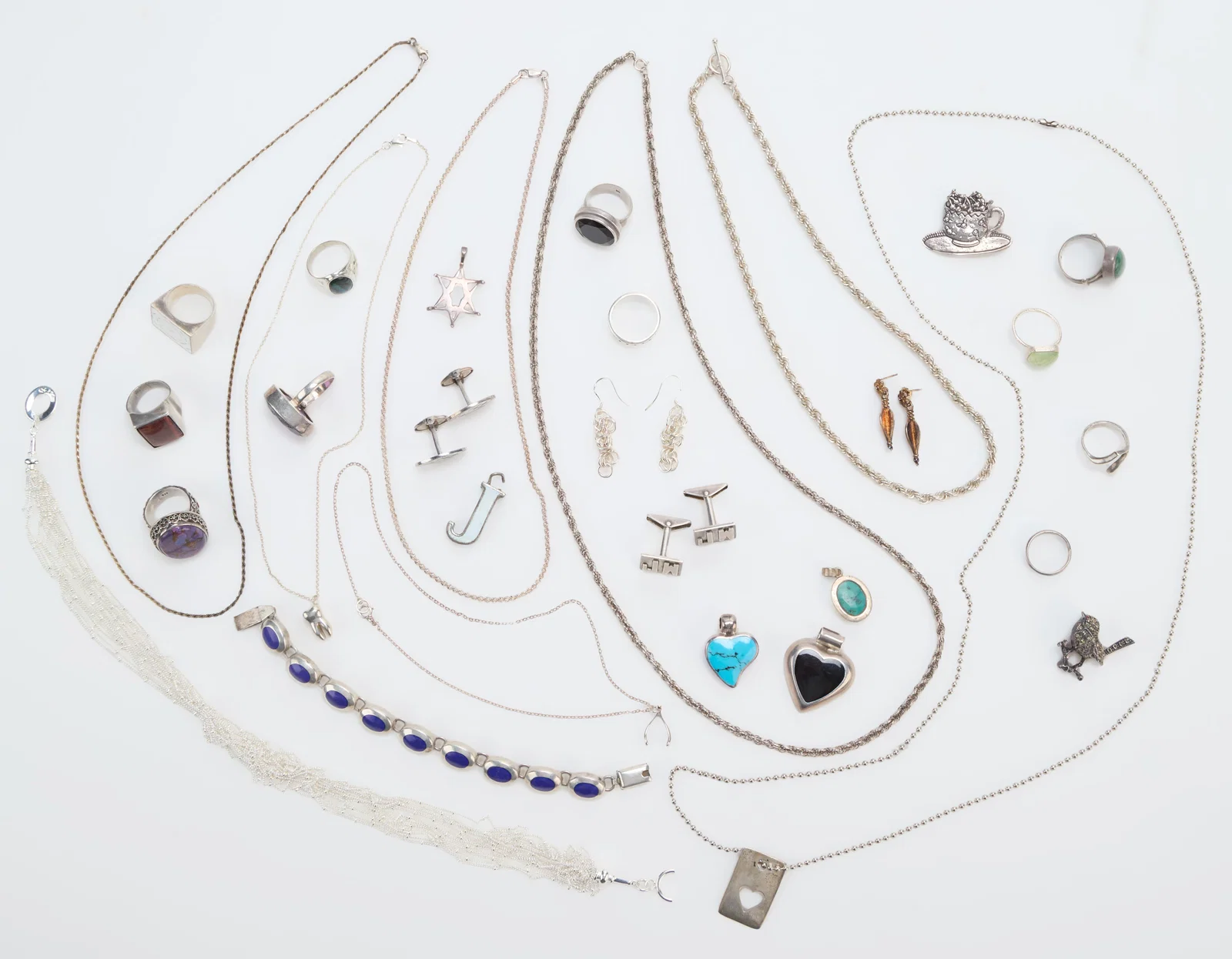 Jerry Weintraub | Large Silver Jewelry Group