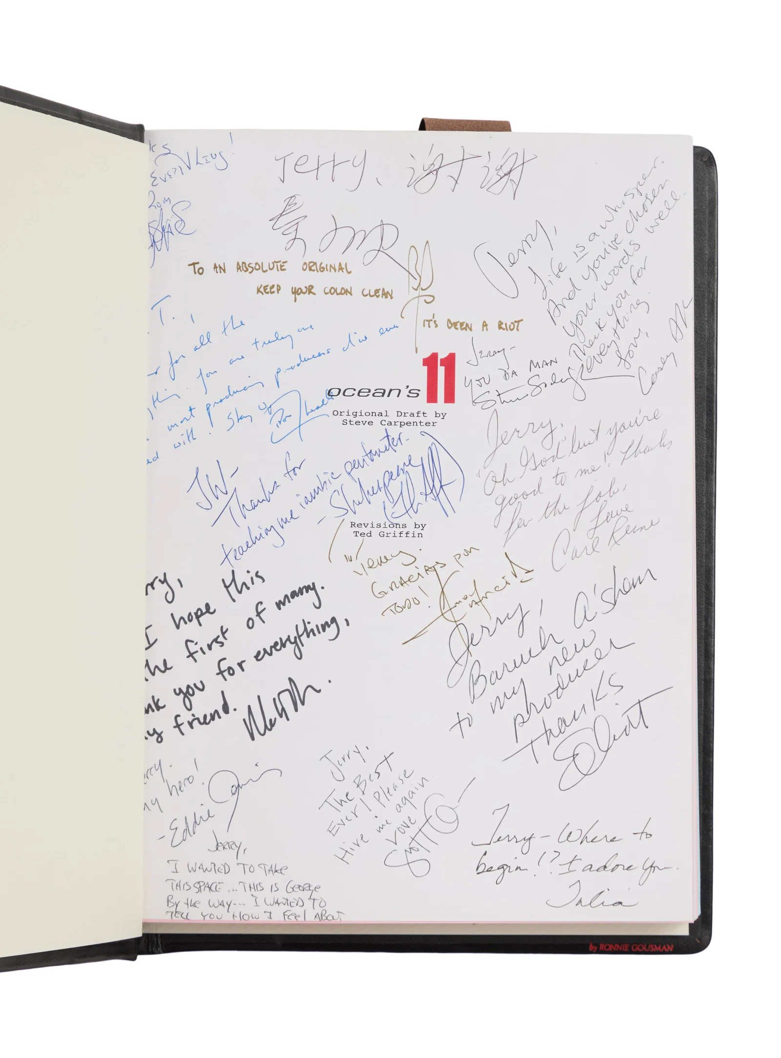 Jerry Weintraub | "Ocean's Eleven" Cast-Signed Script