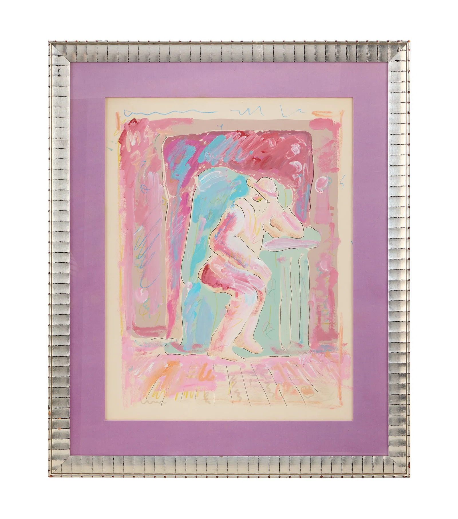 Jerry Weintraub | Peter Max Mixed Media Artwork
