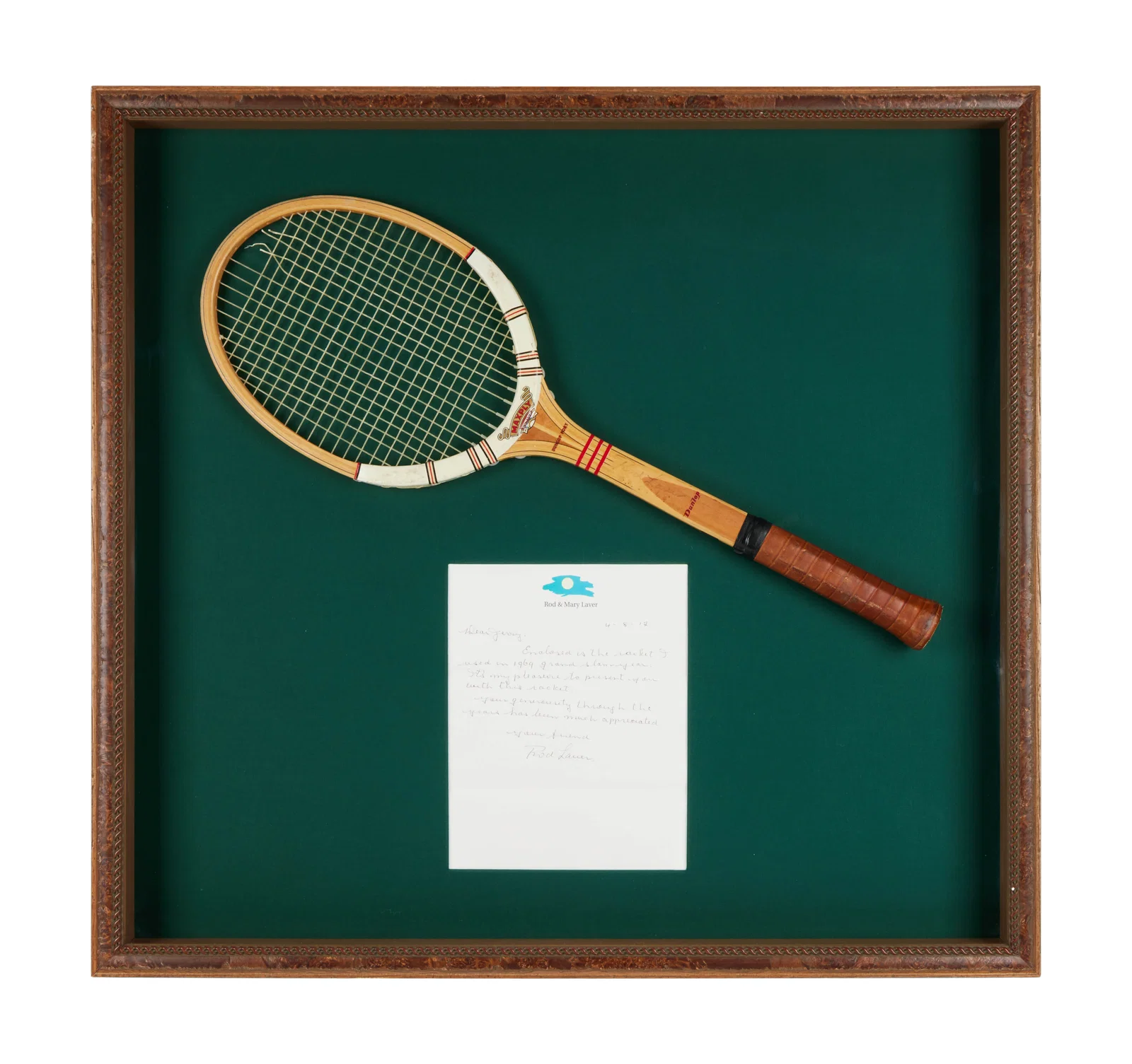 Jerry Weintraub | Rod Laver 1969 US Open Tennis Racket
