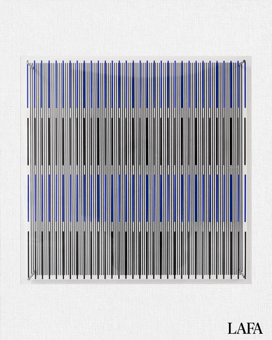JESUS RAFAEL SOTO, Tes Azules y Negras, Serie Sintesis (BLUE AND BLACK T'S, SYNTHESIS SERIES), 1979
