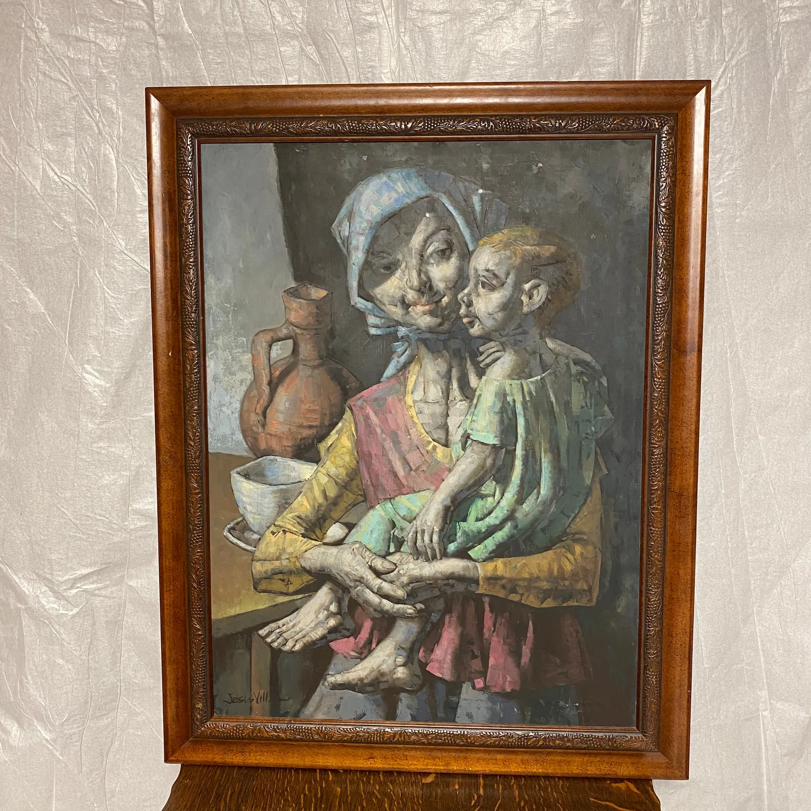 Jesus Villar Original Oil On Canvas Art