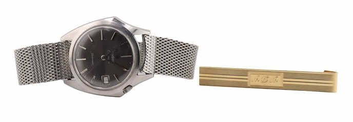 JEWELRY. Men's Gold and Stainless Jewelry Group.