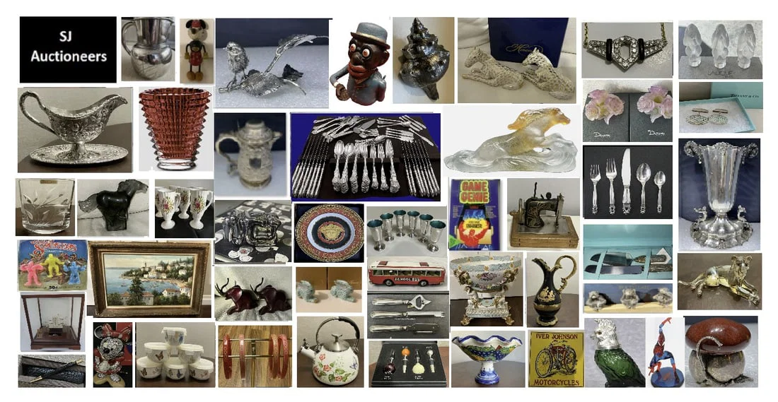JEWELRY, SILVER, GLASS ART, FASHION and TOYS Auction Bid NOW!