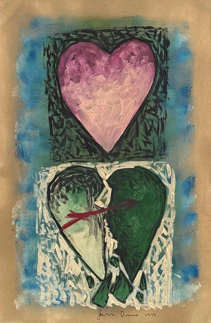 Jim Dine, Oil on cardboad