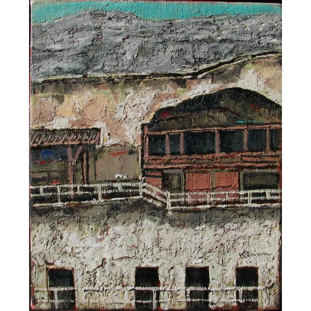 Jiro Kimura "Dunhuang Mogao Caves" No. 3 Oil Painting