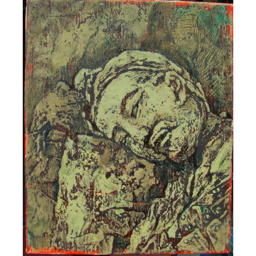 Jiro Kimura Qin Shi Huang – Terracotta Warriors F3 Oil on Canvas (2006), Authentic