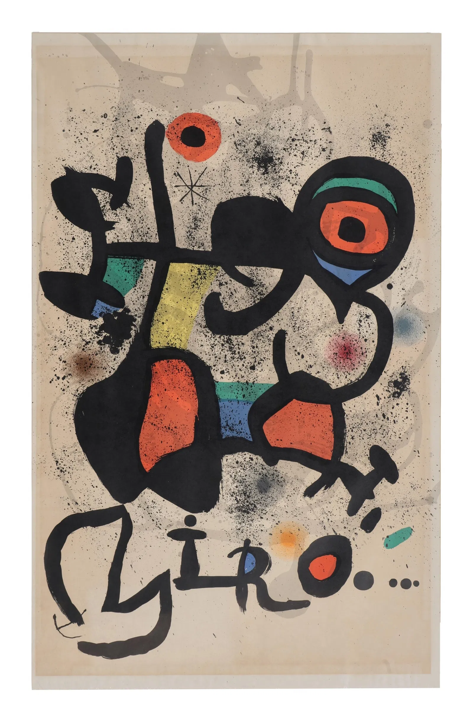 Joan Miro (Spanish, 1893-1983), "Exposition Poster for Das Plastiche Werke" Kunsthaus, Zurich, 1972,