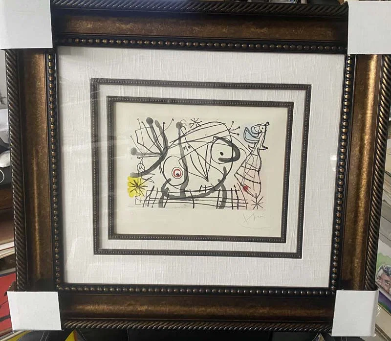 Joan Miro (Spanish 1893-1983) Fissures from 1969 original Etching Aquatint Limited Edition Hand