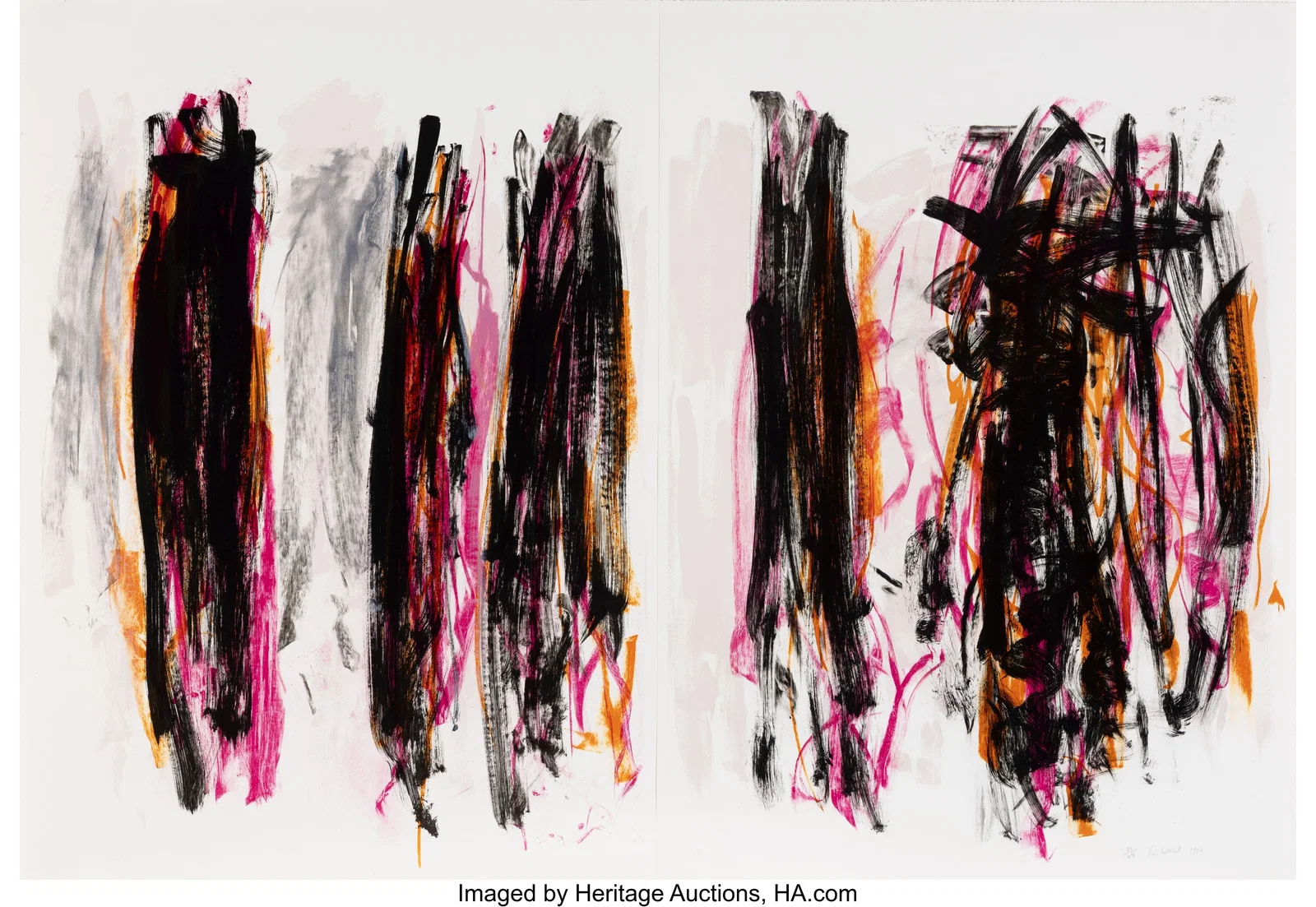 Joan Mitchell (1926-1992) Trees IV (diptych), 19