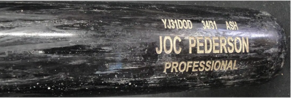 Joc Pederson MLB Team Issued Baseball Bat Dodgers Heavy Wear