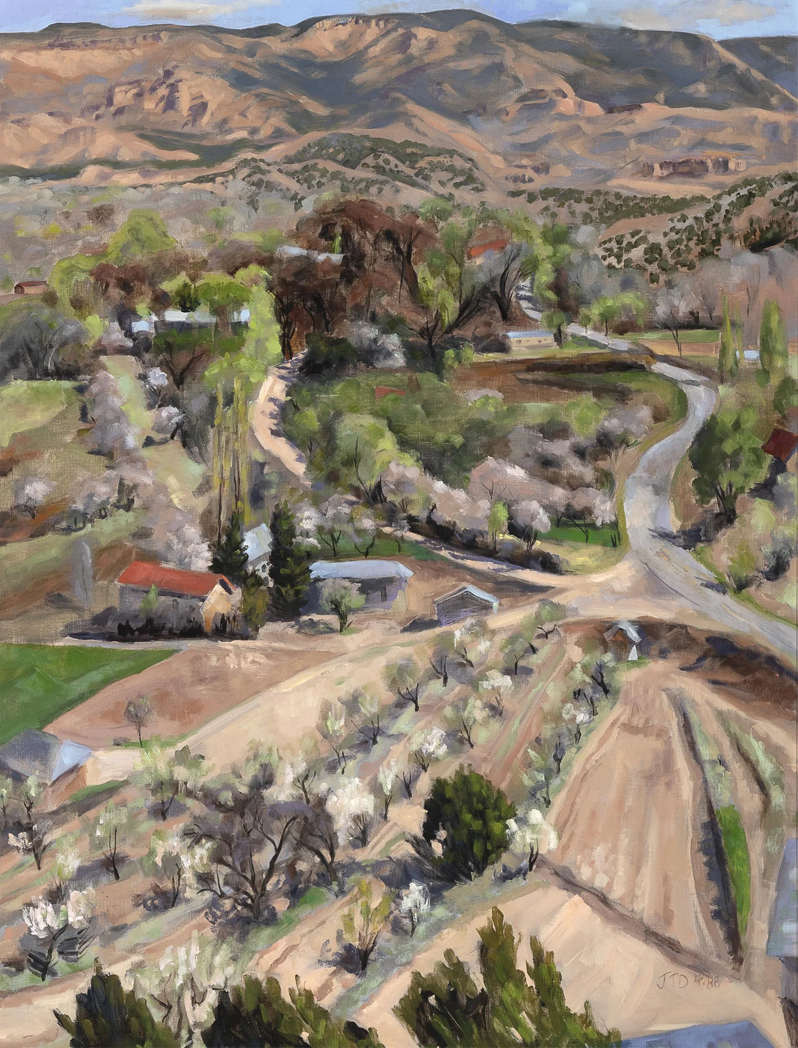 Joellyn Duesberry, Crossroads at Chimayo, April, 1988