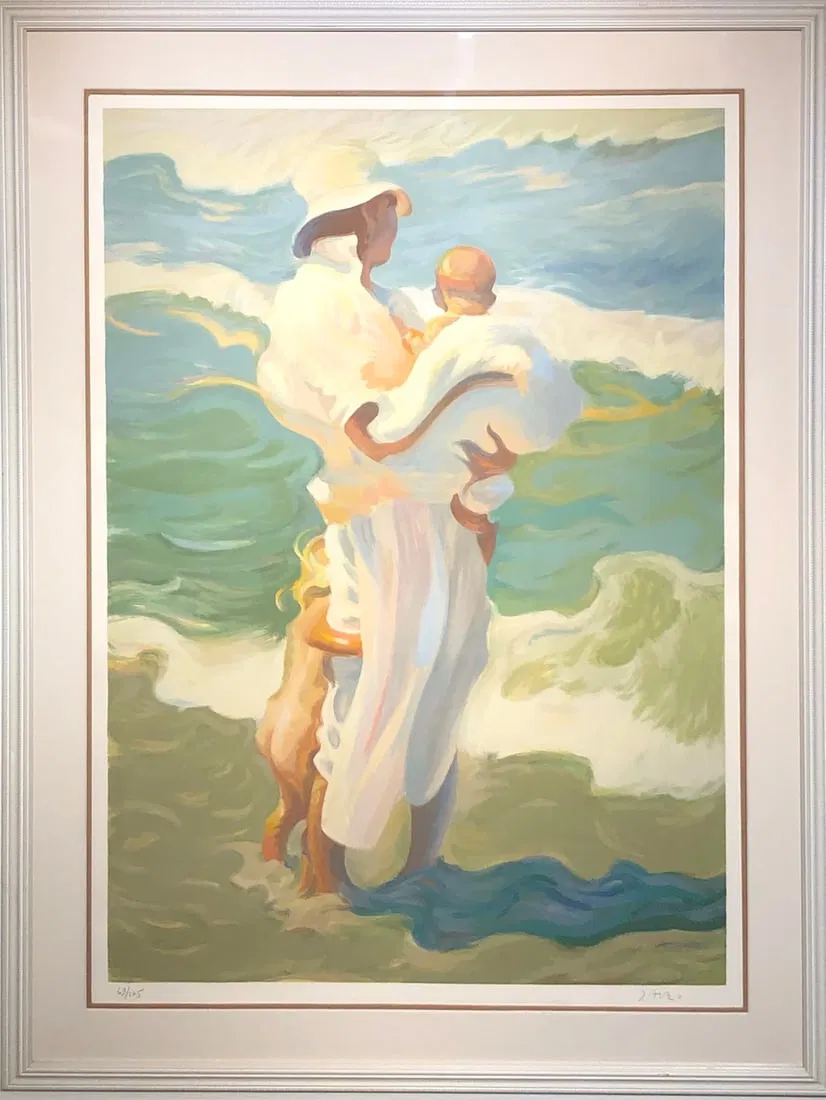 John Asaro "Warm Embrace" Serigraph (Rare) 63/125